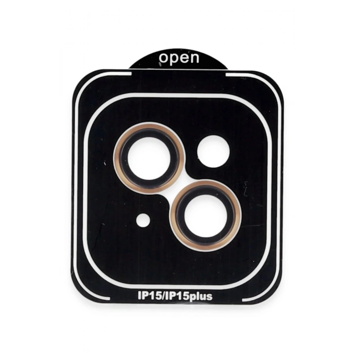 iPhone 14 PVD Metal Kamera Lens - Turuncu