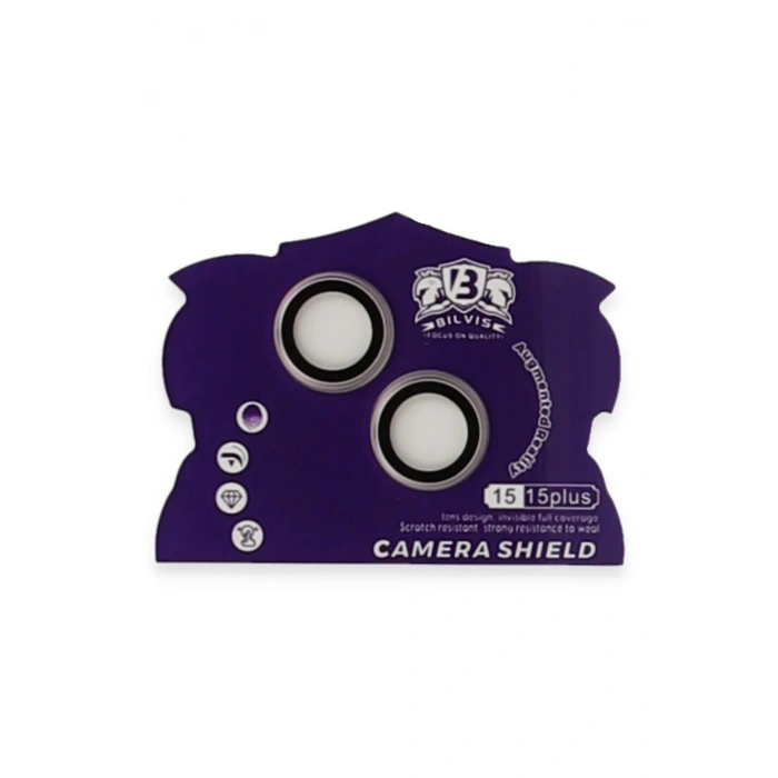 iPhone 15 Bilvis Titan Kamera Lens - Pembe