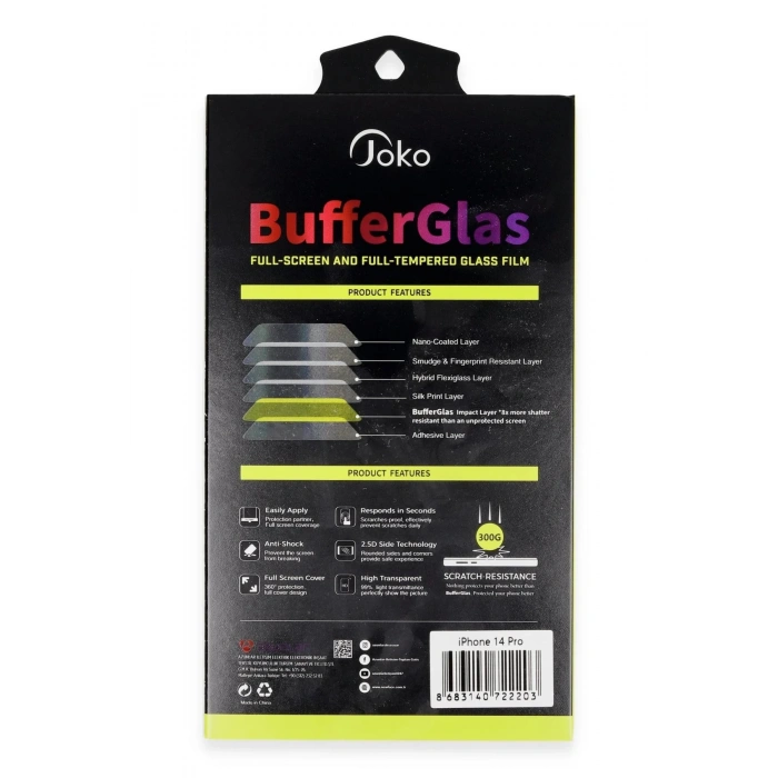 iPhone 15 Buffer Cam Ekran Koruyucu - Siyah