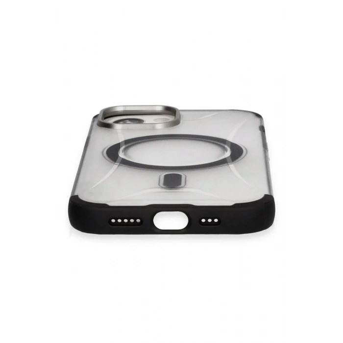 iPhone 15 Hilton Magsafe Kapak - Siyah