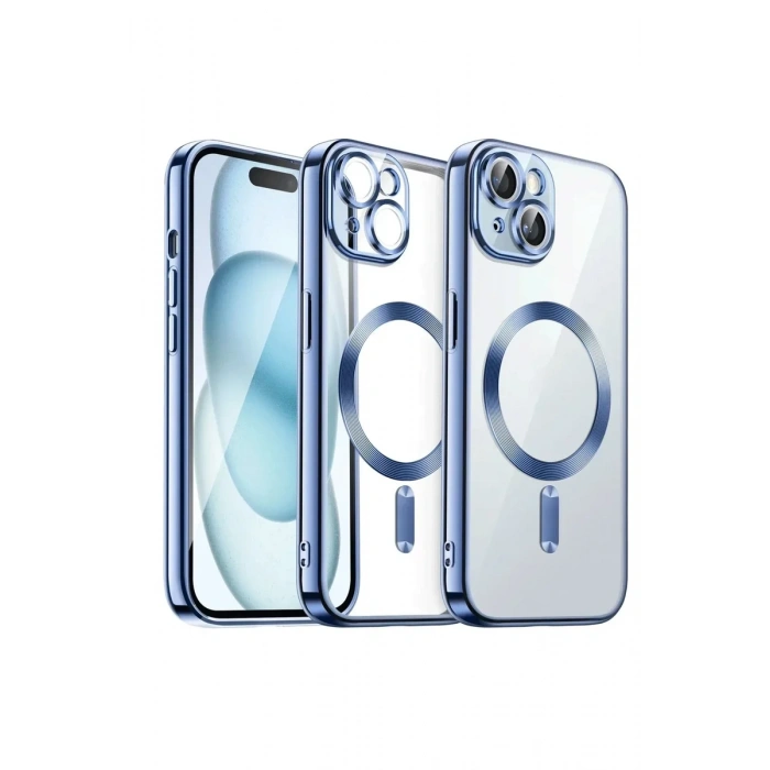 iPhone 15 Kılıf Kross Magneticsafe Kapak - Sierra Blue