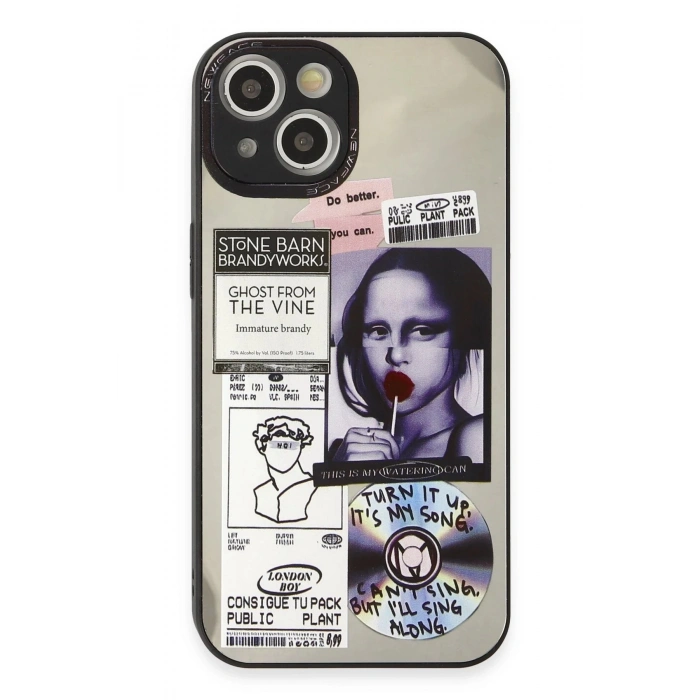 iPhone 15 Kılıf Mirror Desenli Kapak - Mirror - 2
