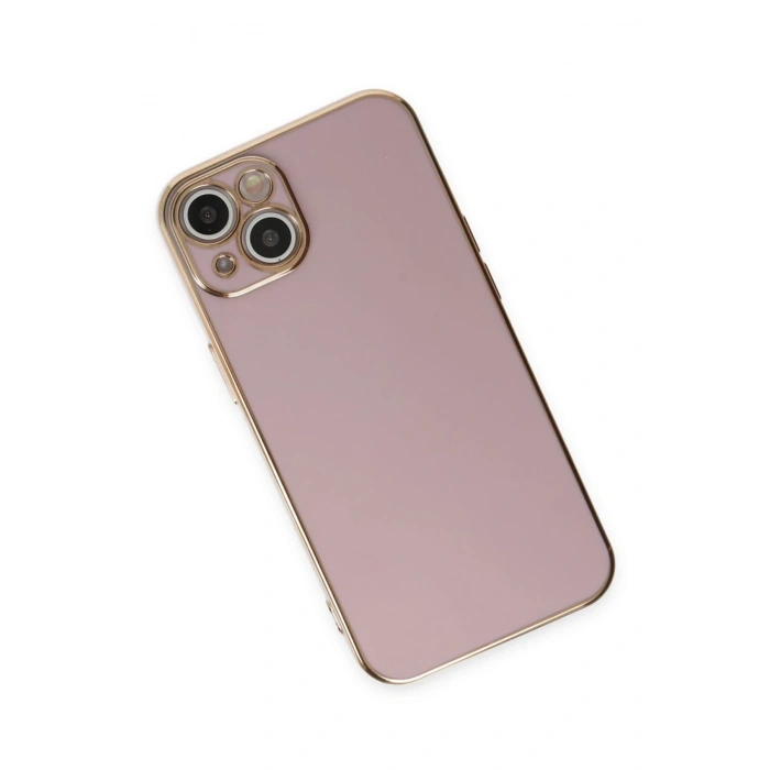 iPhone 15 Kılıf Volet Silikon - Mor