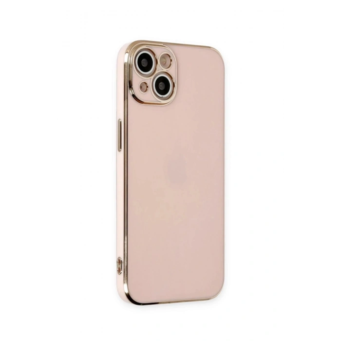 iPhone 15 Kılıf Volet Silikon - Pembe