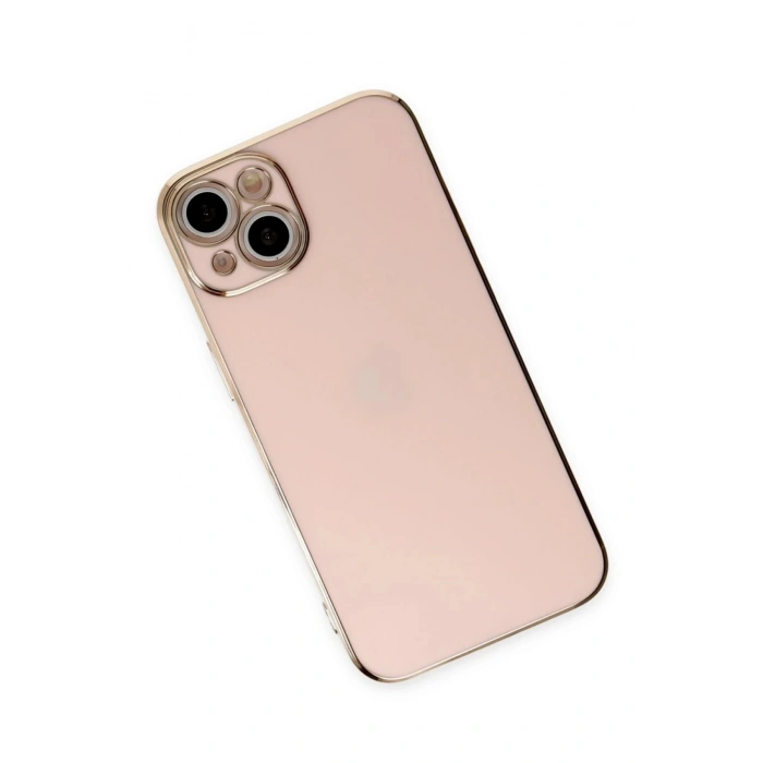 iPhone 15 Kılıf Volet Silikon - Pembe