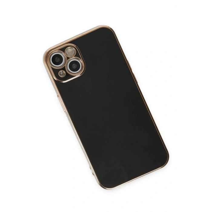 iPhone 15 Kılıf Volet Silikon - Siyah