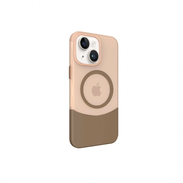 iPhone 15 PC Suit Magsafe Kapak - Kahverengi