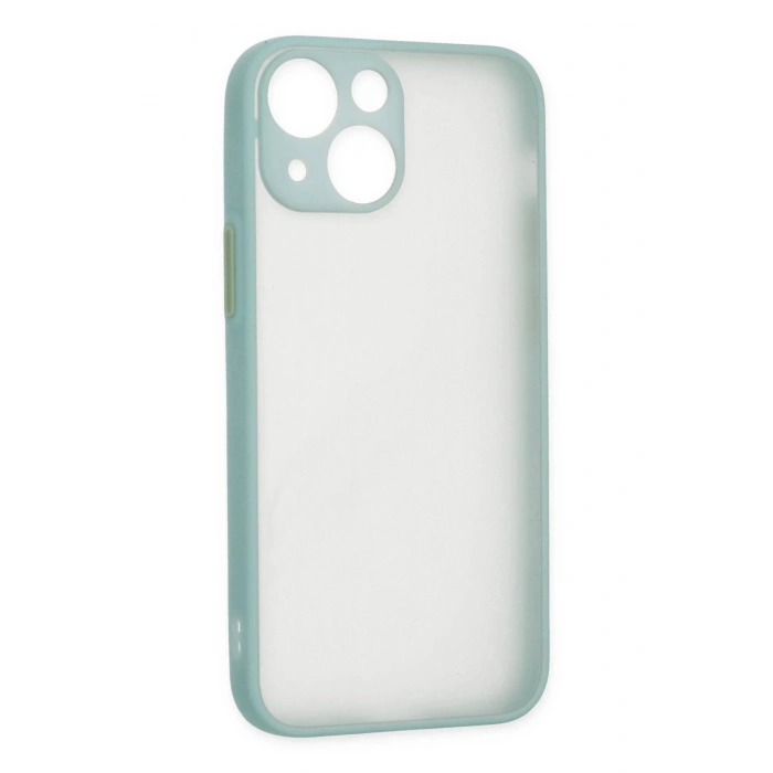 iPhone 15 Plus Kılıf Montreal Silikon Kapak - Açık Yeşil