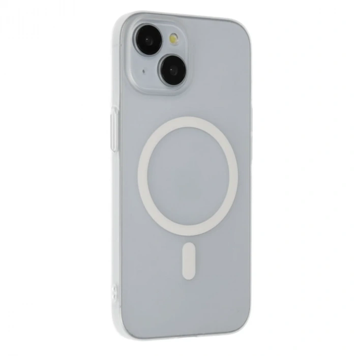 iPhone 15 Plus Tuna PC Slim Magsafe Kapak - Şeffaf