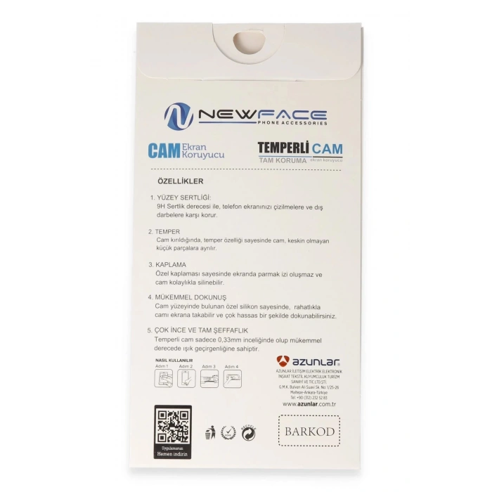 iPhone 15 Pro 3D Antistatik Cam Ekran Koruyucu