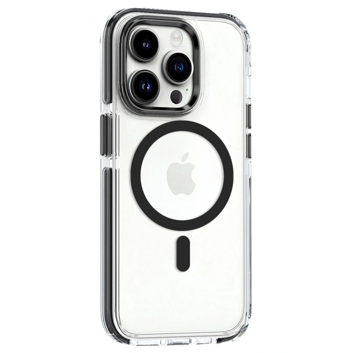 iPhone 15 Pro Bella Magsafe Kapak - Siyah