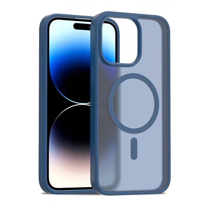 iPhone 15 Pro Jota Magsafe Kapak - Lacivert