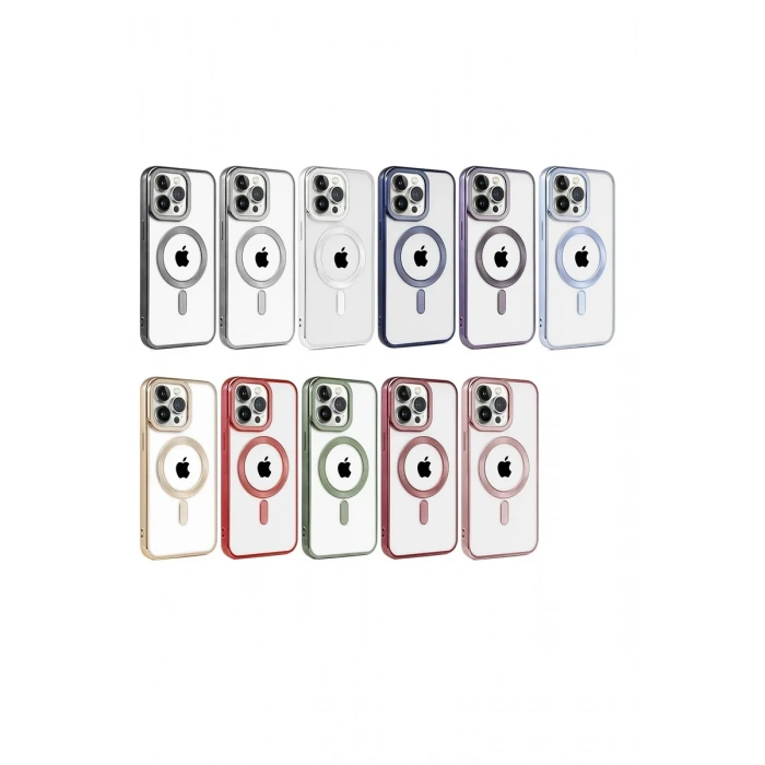 iPhone 15 Pro Kılıf Kronos Magsafe Kapak - Siyah