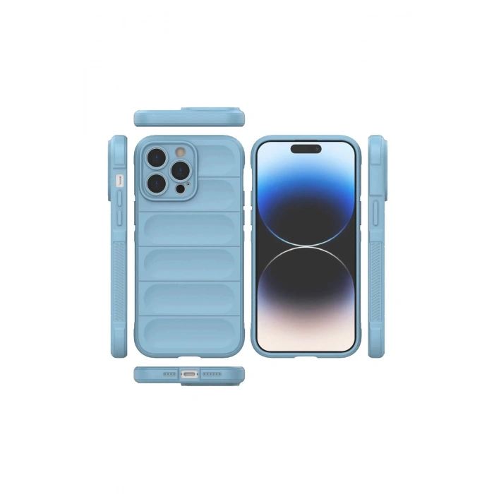 iPhone 15 Pro Kılıf Optimum Silikon - Sky Blue