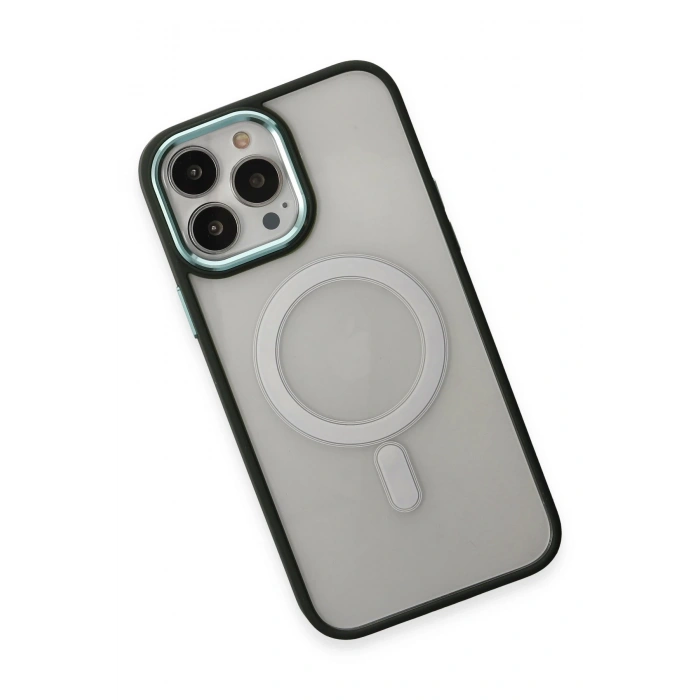 iPhone 15 Pro Kılıf Room Magneticsafe Silikon - Köknar Yeşili
