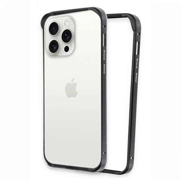 iPhone 15 Pro Land Bumper Koruma Kapak - Siyah