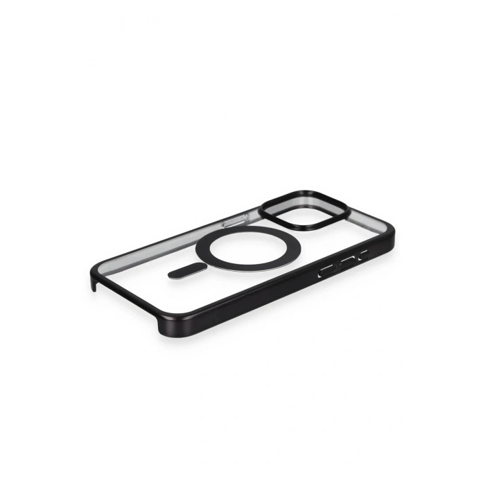 iPhone 15 Pro Max Kılıf Erozi Magsafe Kapak - Siyah
