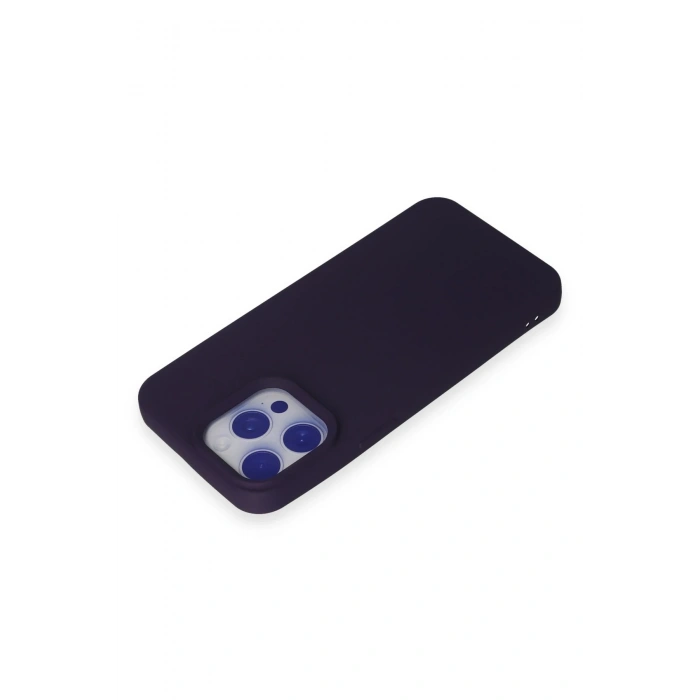 iPhone 15 Pro Max Kılıf Nano içi Kadife Silikon - Mor