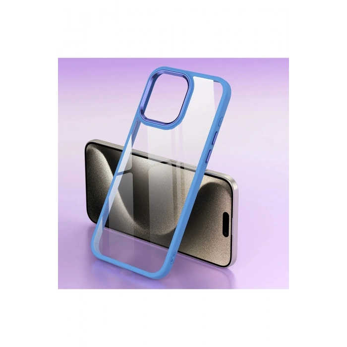 iPhone 15 Pro Max Kılıf Power Silikon - Lila