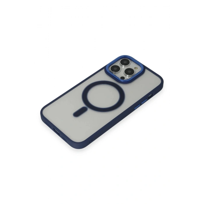 iPhone 15 Pro Max Kılıf Room Magneticsafe Silikon - Lacivert