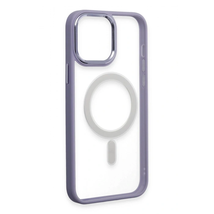 iPhone 15 Pro Max Kılıf Room Magneticsafe Silikon - Lila