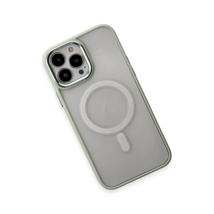 iPhone 15 Pro Max Kılıf Room Magneticsafe Silikon - Su Yeşili