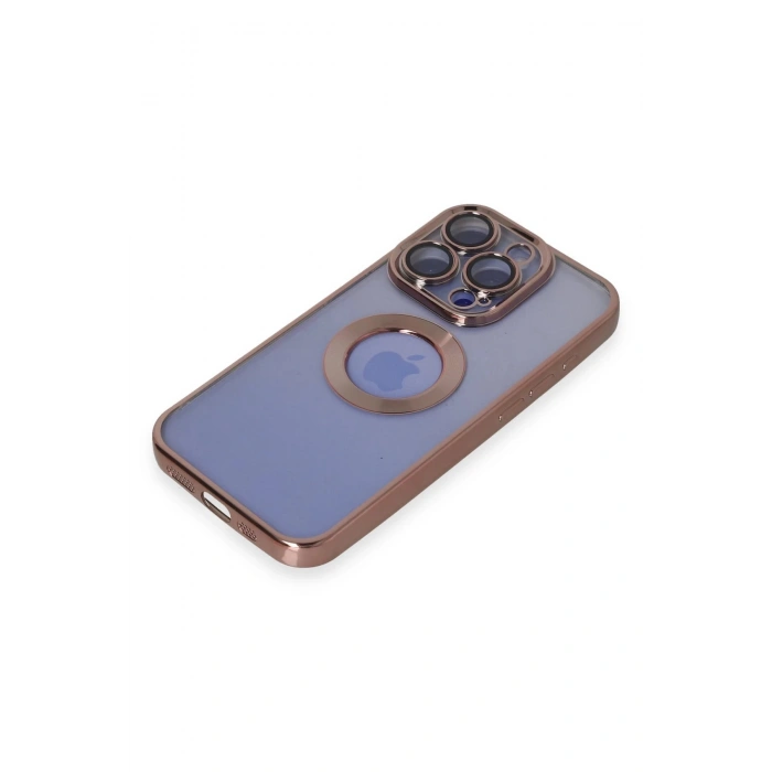 iPhone 15 Pro Max Kılıf Slot Silikon - Rose Gold