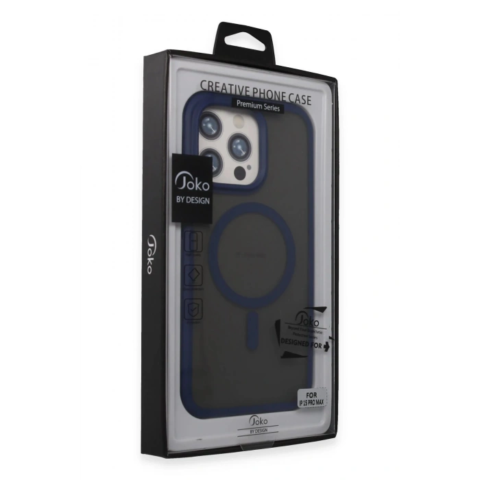 iPhone 15 Pro Max Toras Airbag Magsafe Kapak - Lacivert