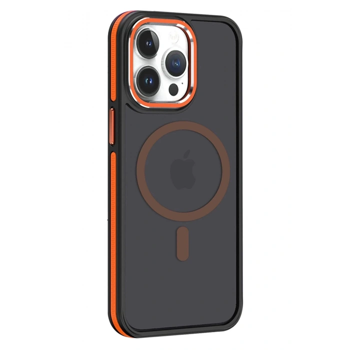 iPhone 15 Pro Max Winner Magsafe Kapak - Turuncu