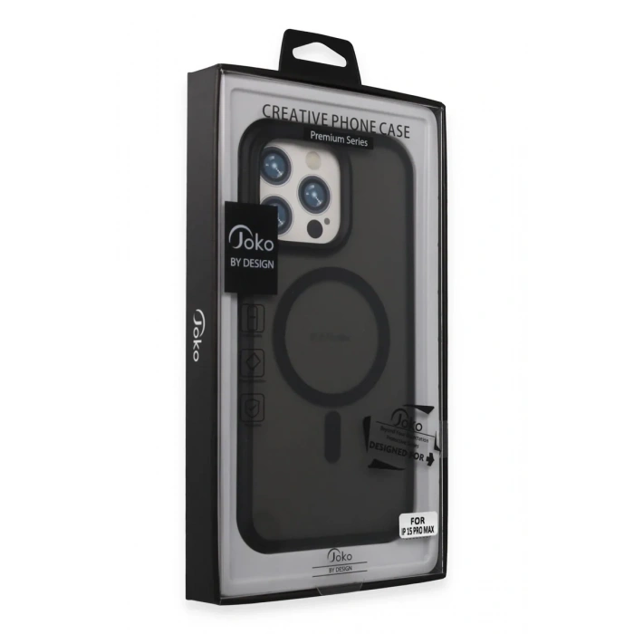 iPhone 15 Pro Toras Airbag Magsafe Kapak - Siyah