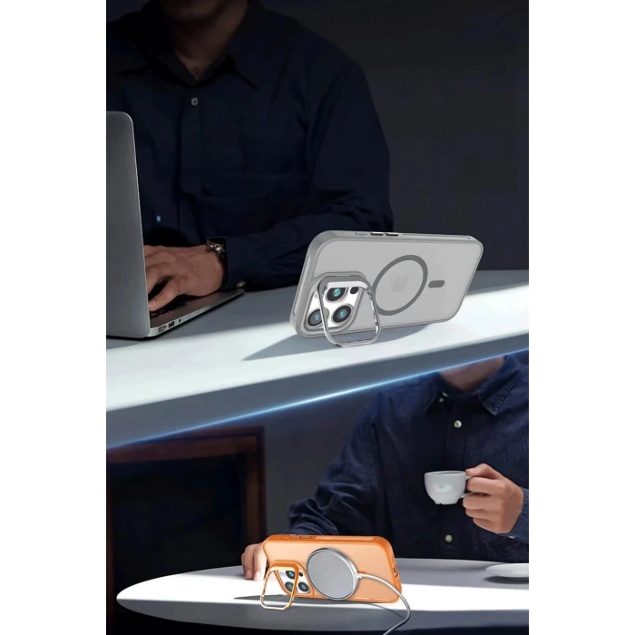 iPhone 16 Flet Lens Magsafe Kapak - Siyah