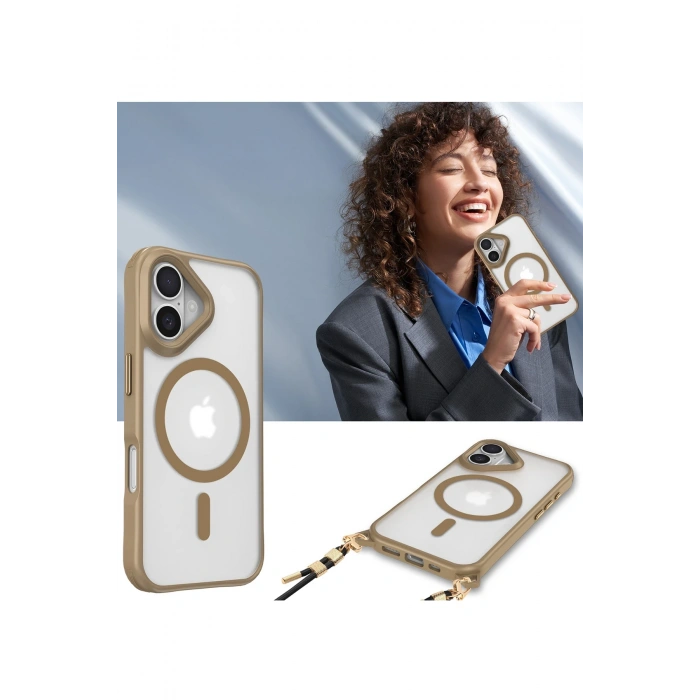 iPhone 16 Plus Kılıf Enka Magsafe Silikon Kılıf - Titan Gri