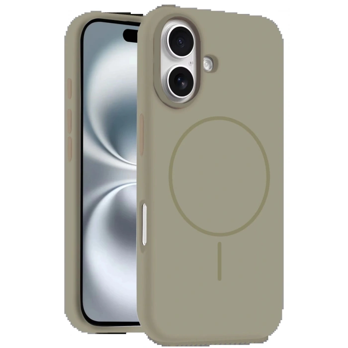 iPhone 16 Plus Kılıf Jully Magsafe Kapak - Çöl Titanyum