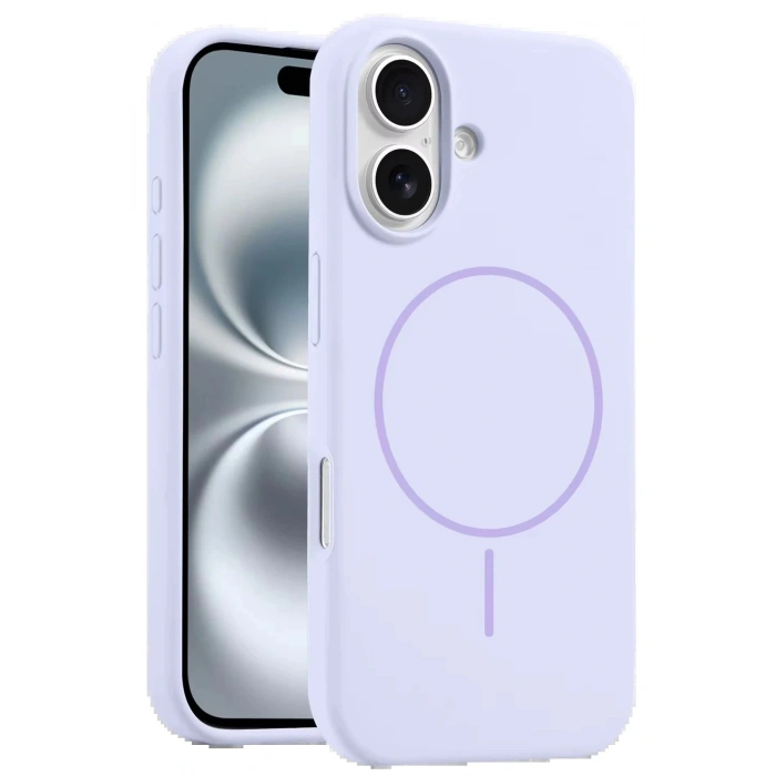iPhone 16 Plus Kılıf Jully Magsafe Kapak - Lila