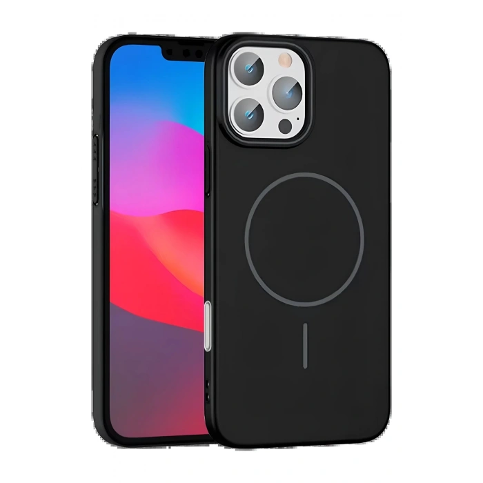 iPhone 16 Pro Broş Magsafe Kapak - Siyah