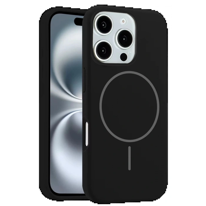 iPhone 16 Pro Kılıf Jully Magsafe Kapak - Siyah