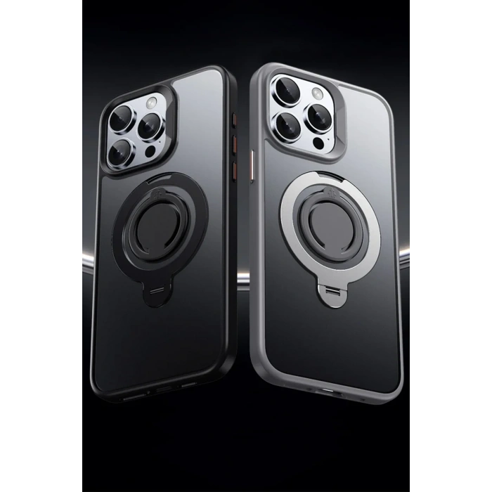 iPhone 16 Pro Max Avatar 360 Dönen Magsafe Kapak - Lacivert