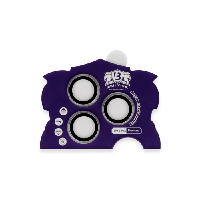 iPhone 16 Pro Max Bilvis Titan Kamera Lens - Titan Gri