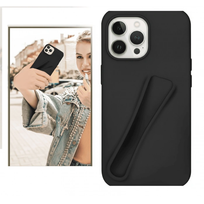 iPhone 16 Pro Max Lip Gloss Kılıf Siyah