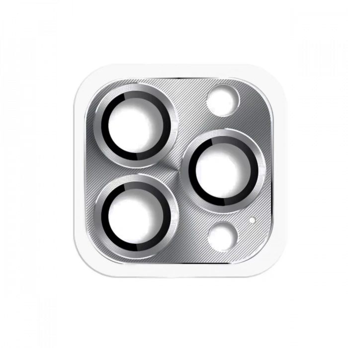 iPhone 16 Pro Max Pers Alüminyum Kamera Lens - Gri