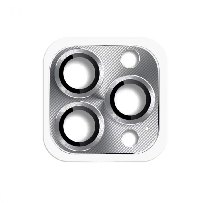 iPhone 16 Pro Max Pers Alüminyum Kamera Lens - Gri