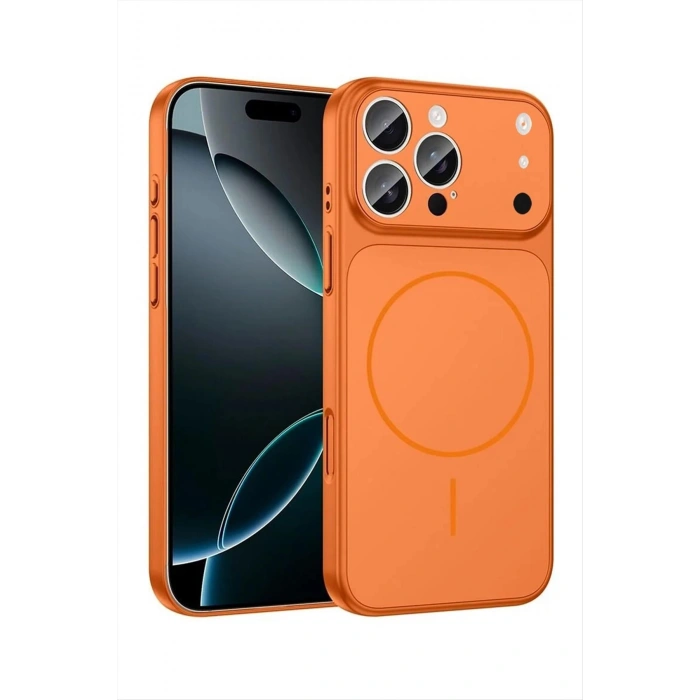 İphone 16 Uyumlu 17 Pro Max Görünümlü Magsaff Kapak Kılıf
