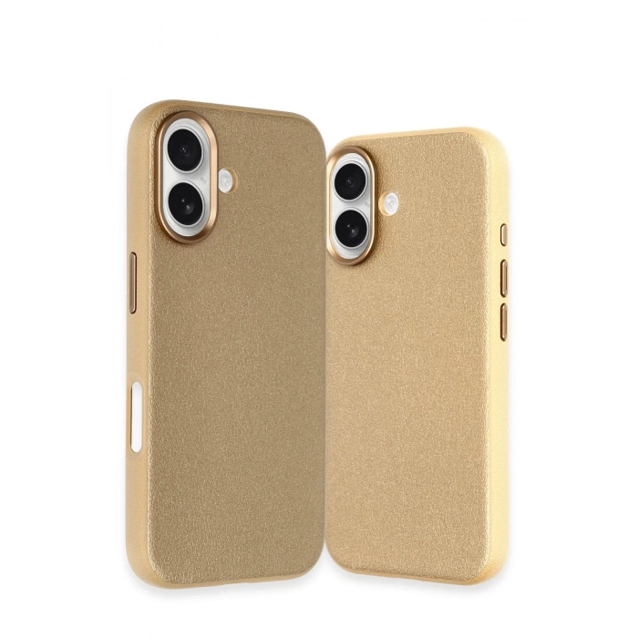 iPhone 16 Wonder Deri Magsafe Kapak - Bronz