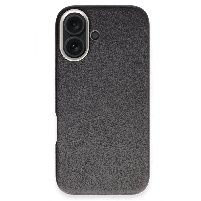 iPhone 16 Wonder Deri Magsafe Kapak - Siyah
