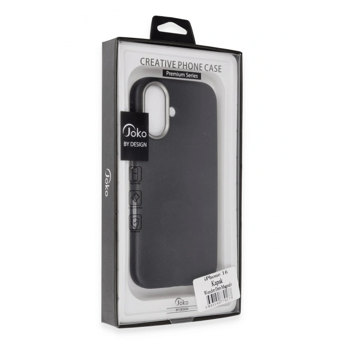 iPhone 16 Wonder Deri Magsafe Kapak - Titan Gri