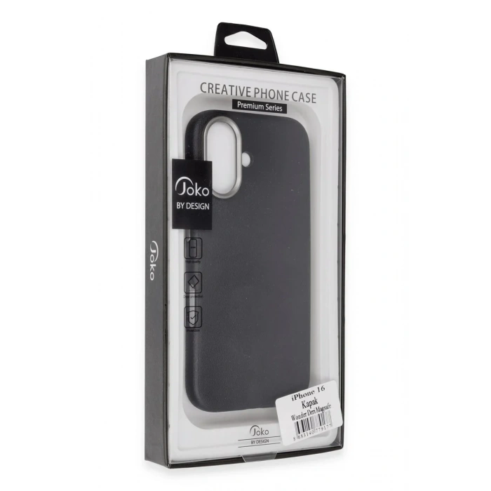 iPhone 16 Wonder Deri Magsafe Kapak - Titan Gri