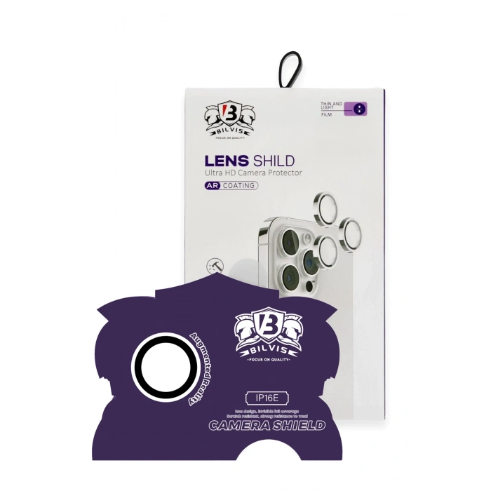 iPhone 16E Bilvis Titan Kamera Lens - Beyaz