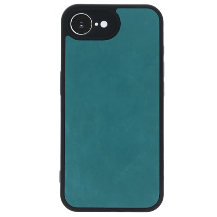 iPhone 16E Kılıf Aras Deri Kapak - Açık Yeşil