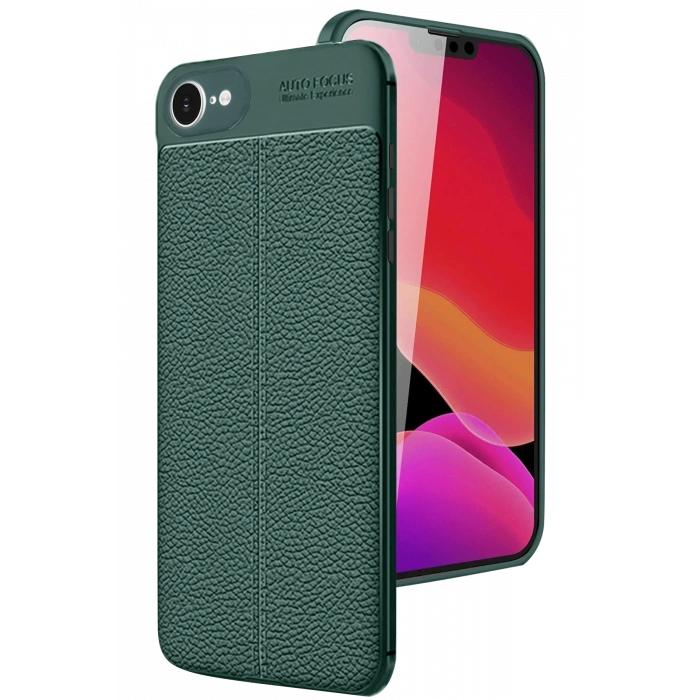 iPhone 16E Kılıf Auto Focus Kapak - Koyu Yeşil