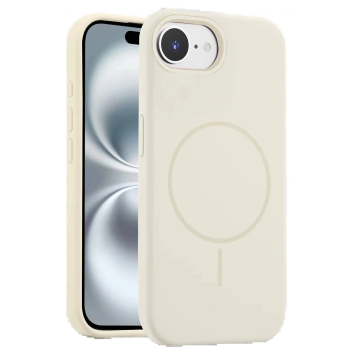 iPhone 16E Kılıf Jully Magsafe Kapak - Pudra